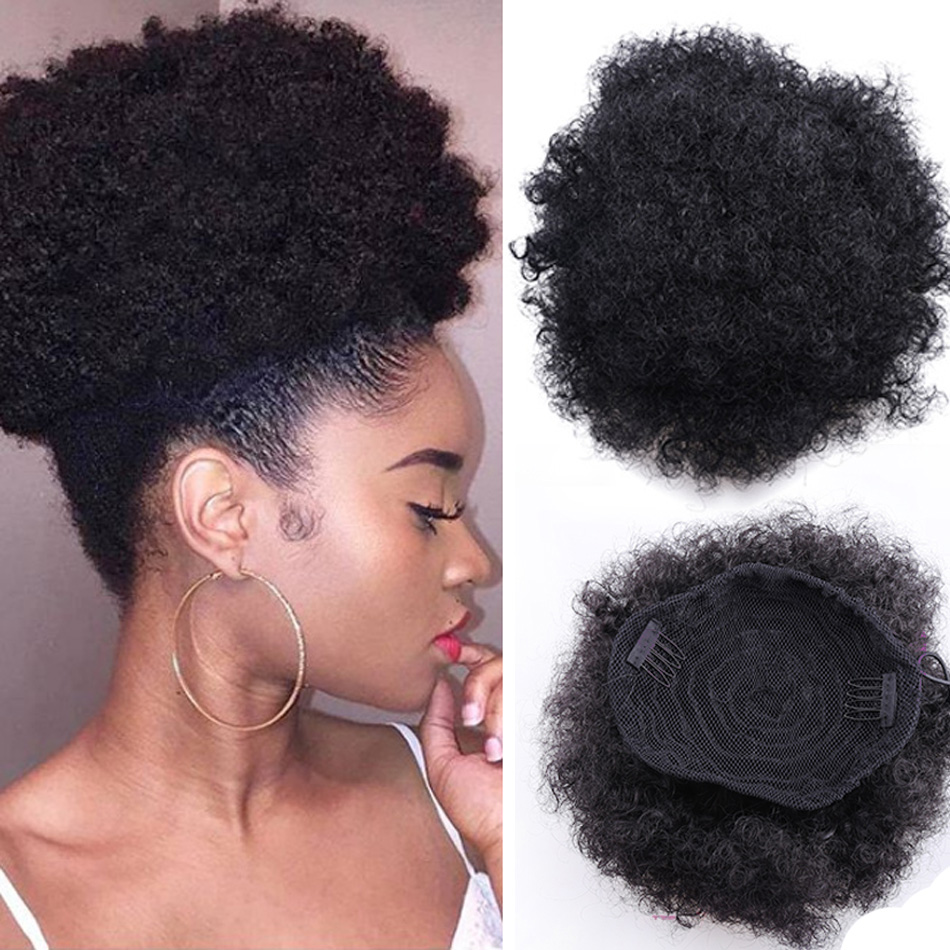 Ponytail High Hair Puff Clip in Chignon Bun Hairpiece Afro Kinky Curly Human Drawstring ponytail Hair Extensions
Ponytail High Hair Puff Clip in Chignon Bun Hairpiece Afro Kinky Curly Human Drawstring ponytail Hair Extensions