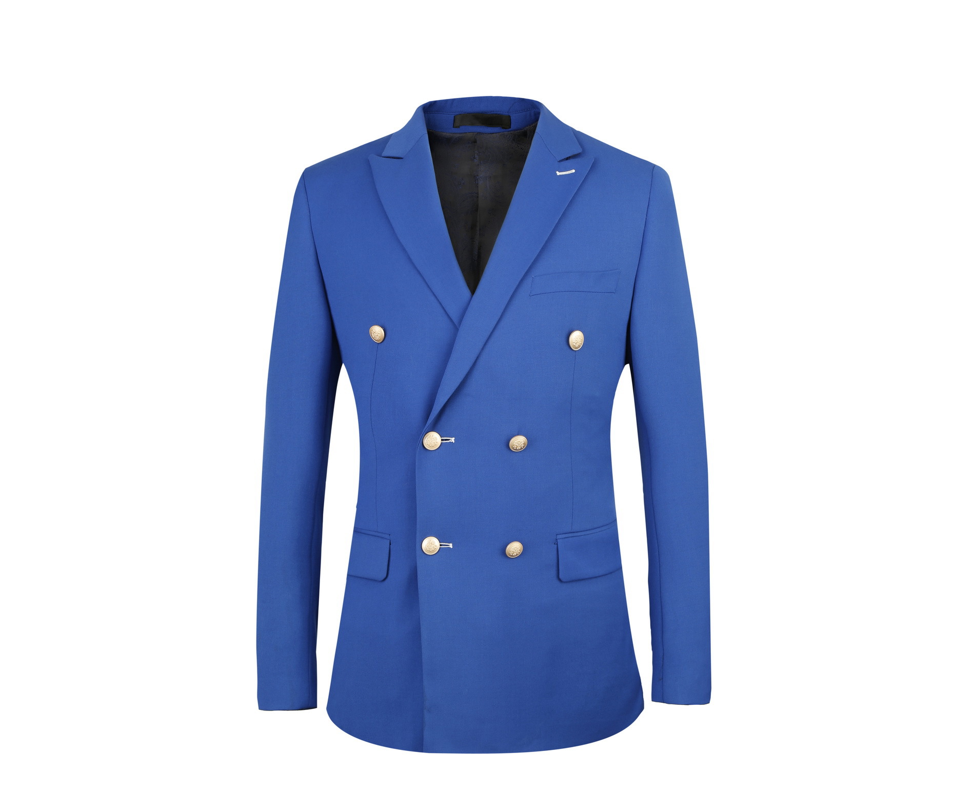 Blue/Beige/Black Groom Tuxedos Double-Breasted Groomsmen Wedding Tuxedos Men Formal Dinner Party Prom Blazer Suit (Jacket+Pants+Tie) 1060