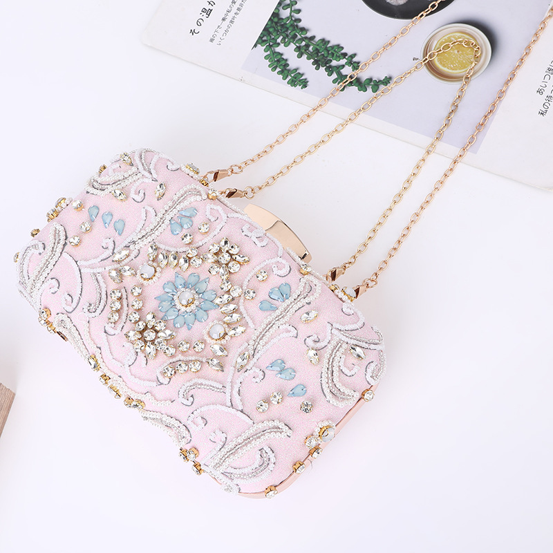New fashion wild ladies evening bag women handmade beaded one shoulder chain banquet bags for party girls clutch for wedding, Color same as pictur
New fashion wild ladies evening bag women handmade beaded one shoulder chain banquet bags for party girls clutch for wedding, Color same as pictur