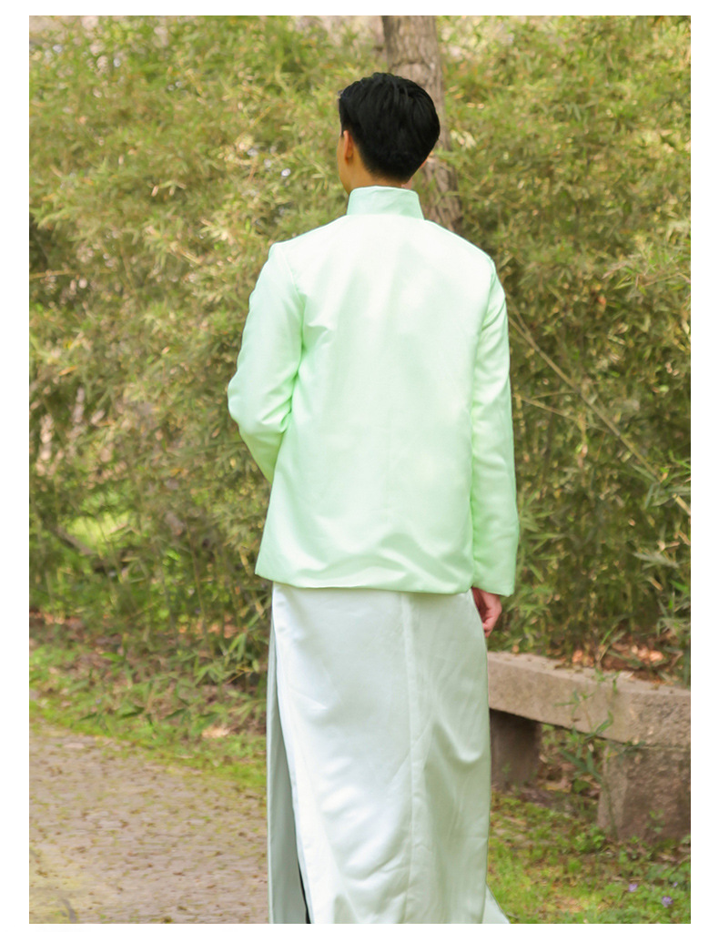 High Quality Men clothing In Republic of China antique costumes of film television Stage dramas young Masters Long Tang Suits Jacket + Robe