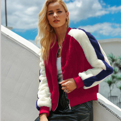 Womens Designer Plush Jacket Girls Luxury Casual Coat Youth Contrast Color Brand Clothing Womens Fashion Jackets 2020 Hot Sale, Red
Womens Designer Plush Jacket Girls Luxury Casual Coat Youth Contrast Color Brand Clothing Womens Fashion Jackets 2020 Hot Sale, Red