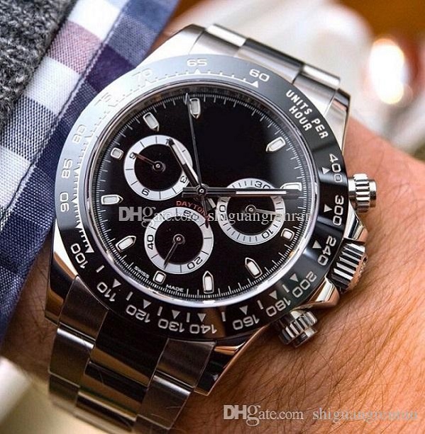 Luxury Top Mens Watches 40mm Black Dial Ceramic Bezel 116500 116506 116509 116520 NO Chronograph Automatic Movement Diamond Men Sport watch, Ice blue dial+brown bezel
Luxury Top Mens Watches 40mm Black Dial Ceramic Bezel 116500 116506 116509 116520 NO Chronograph Automatic Movement Diamond Men Sport watch, Ice blue dial+brown bezel