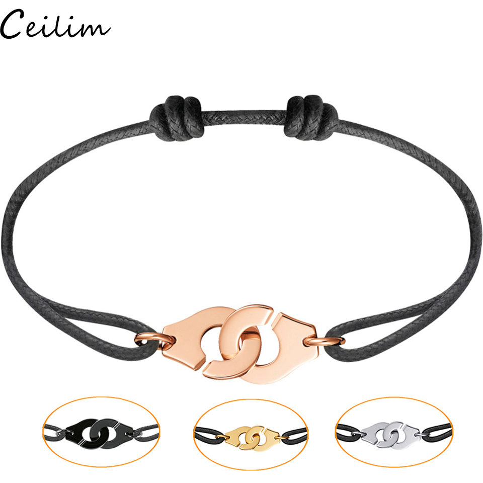 Brand New Stainless Steel Handcuff Bracelet Bangles Buckle Cable Wire Rope Woven Bracelet For Men Women Leather Rope Couple Bracelets Gift
Brand New Stainless Steel Handcuff Bracelet Bangles Buckle Cable Wire Rope Woven Bracelet For Men Women Leather Rope Couple Bracelets Gift