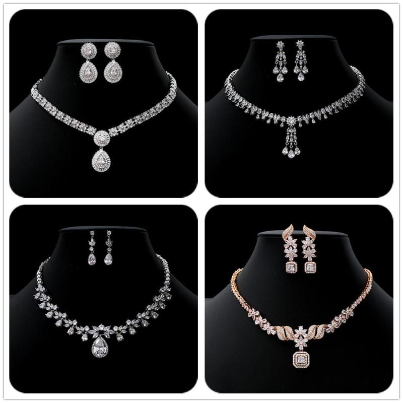 Zircon Rhinestone Wedding Necklace Earring Jewelry Set Rose Gold Crystal Engagement Bridal Prom Party Statement Gift, As pic
Zircon Rhinestone Wedding Necklace Earring Jewelry Set Rose Gold Crystal Engagement Bridal Prom Party Statement Gift, As pic