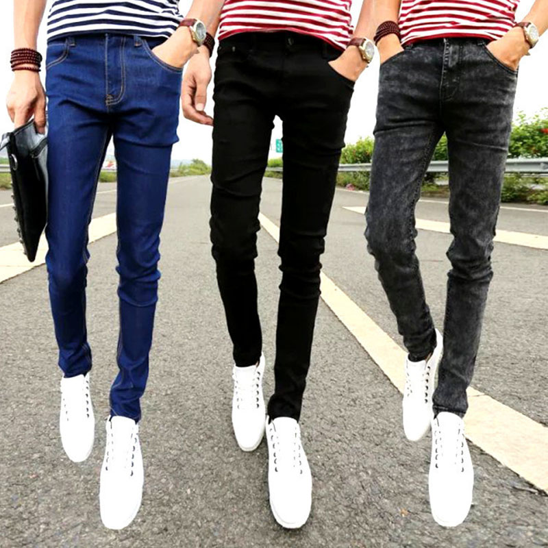 New 2020 spring autumn teenagers youth Korean men's casual trousers slim feet pants solid color men's denim jeans stretch, Black
New 2020 spring autumn teenagers youth Korean men's casual trousers slim feet pants solid color men's denim jeans stretch, Black