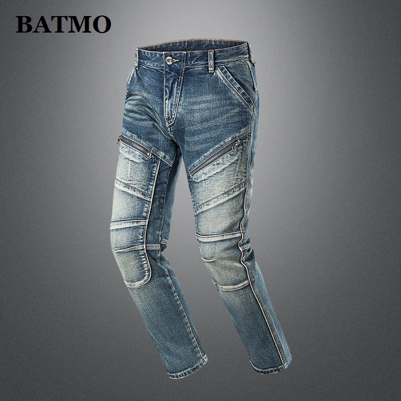 BATMO 2020 new arrival high quality classica jeans men,men's high street jeans ,HK6808, Blue
BATMO 2020 new arrival high quality classica jeans men,men's high street jeans ,HK6808, Blue