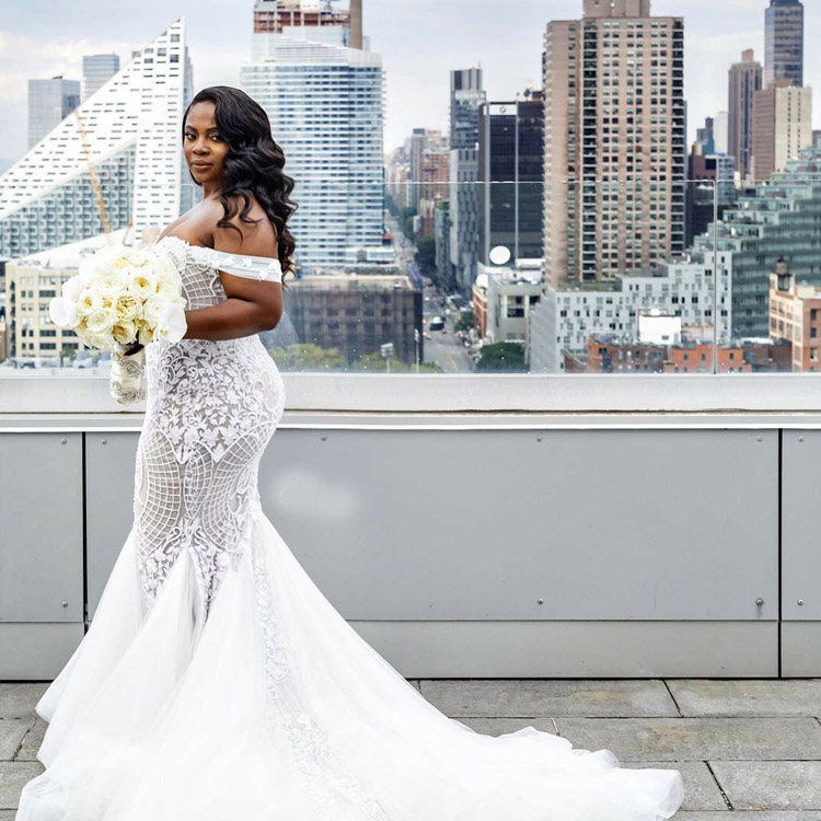 Dubai Arabic Mermaid Wedding Dresses Plus Size Off Shoulder Lace Appliques Bridal Gowns Tulle Sweep Train Wedding Dress