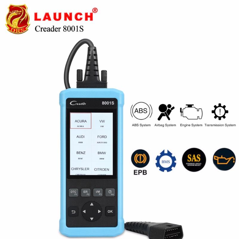 Creader 8001S CR8001S Code Reader Full OBDII Functions support 4 Systems Diagnostics Scan Tool with Oil/EPB/SAS/BMS reset
Creader 8001S CR8001S Code Reader Full OBDII Functions support 4 Systems Diagnostics Scan Tool with Oil/EPB/SAS/BMS reset