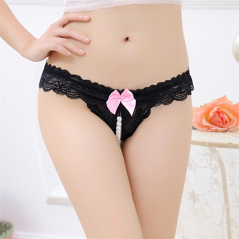 Women Sexy Lingerie hot erotic sexy panties open crotch porn transparent lace underwear crothless underpants g-string sex wear T191101