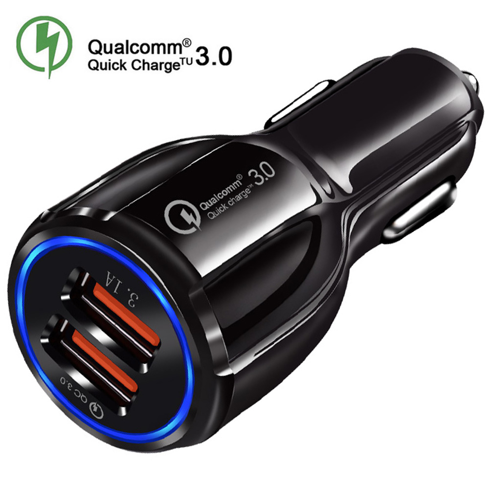 2 Ports 48W QC3.0 Fast Charger PD USB-C Quick Car Charger Phone Fast Charging Charger For iPhone 15 14 13 12 Mini 11 Pro Xr Xs Max Samsung S24 S23 S22