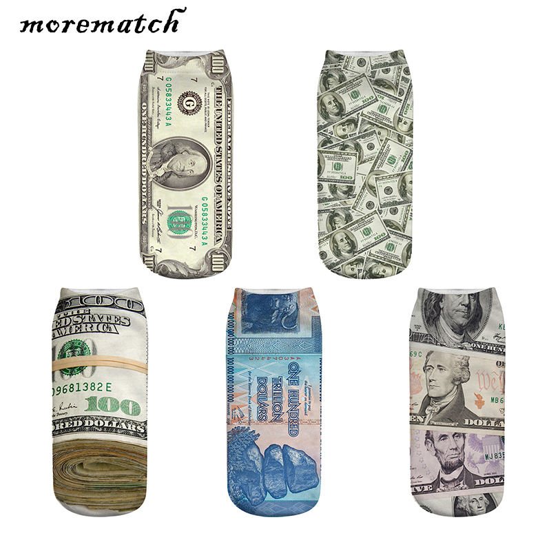 Morematch 1 Pair Men Ankle Sock Unisex Dollar Material Pattern Cotton Socks 3D Printing Funny Socks 5 Style Optional, Style 4
Morematch 1 Pair Men Ankle Sock Unisex Dollar Material Pattern Cotton Socks 3D Printing Funny Socks 5 Style Optional, Style 4