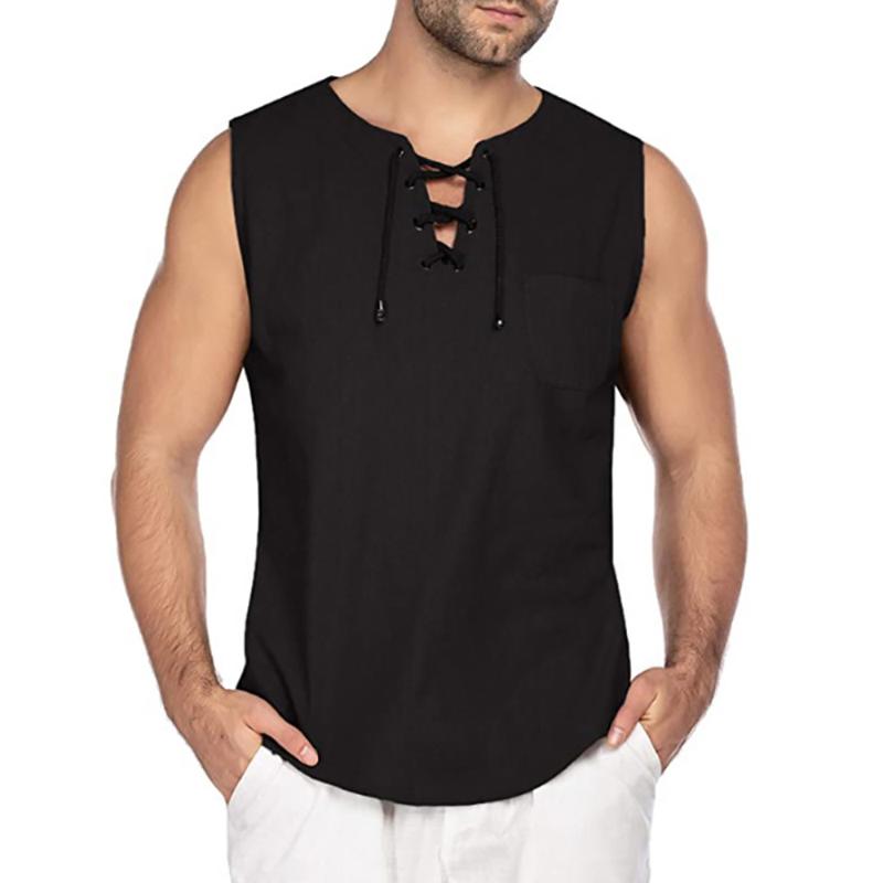 100% Brand New 2020 Summer Men's Renaissance Medieval Vest Sleeveless V-neck Loose Pullover Gothic Tops, Beige
100% Brand New 2020 Summer Men's Renaissance Medieval Vest Sleeveless V-neck Loose Pullover Gothic Tops, Beige