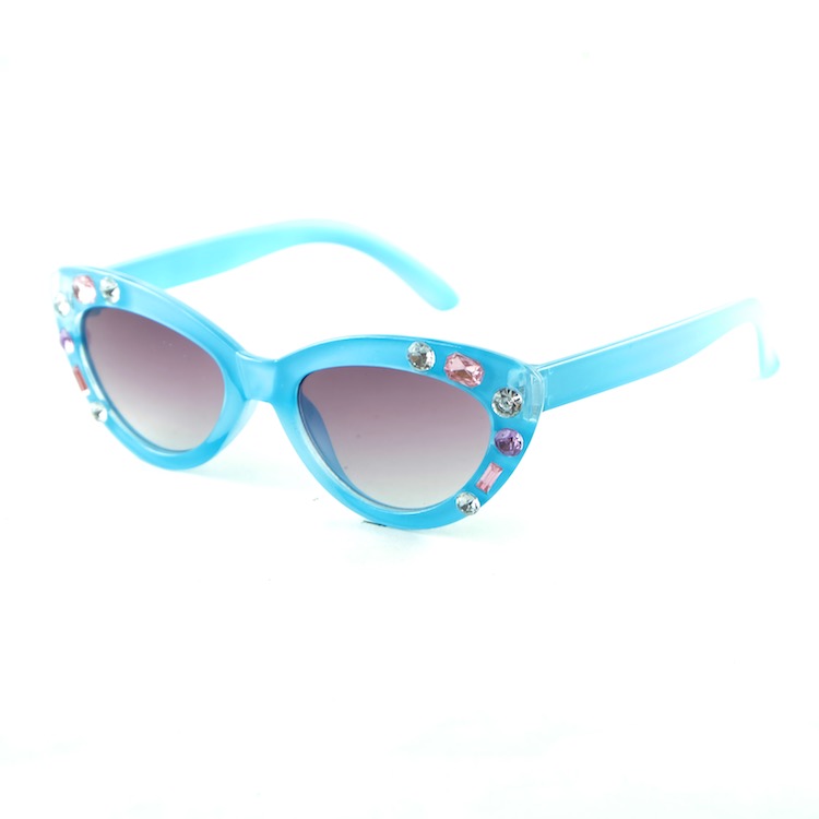 Fashion Cateye Sunglasses For Kids With Rhinestones Pretty Girls Baby Sun Glasses 7 Colors Wholesale Z260305