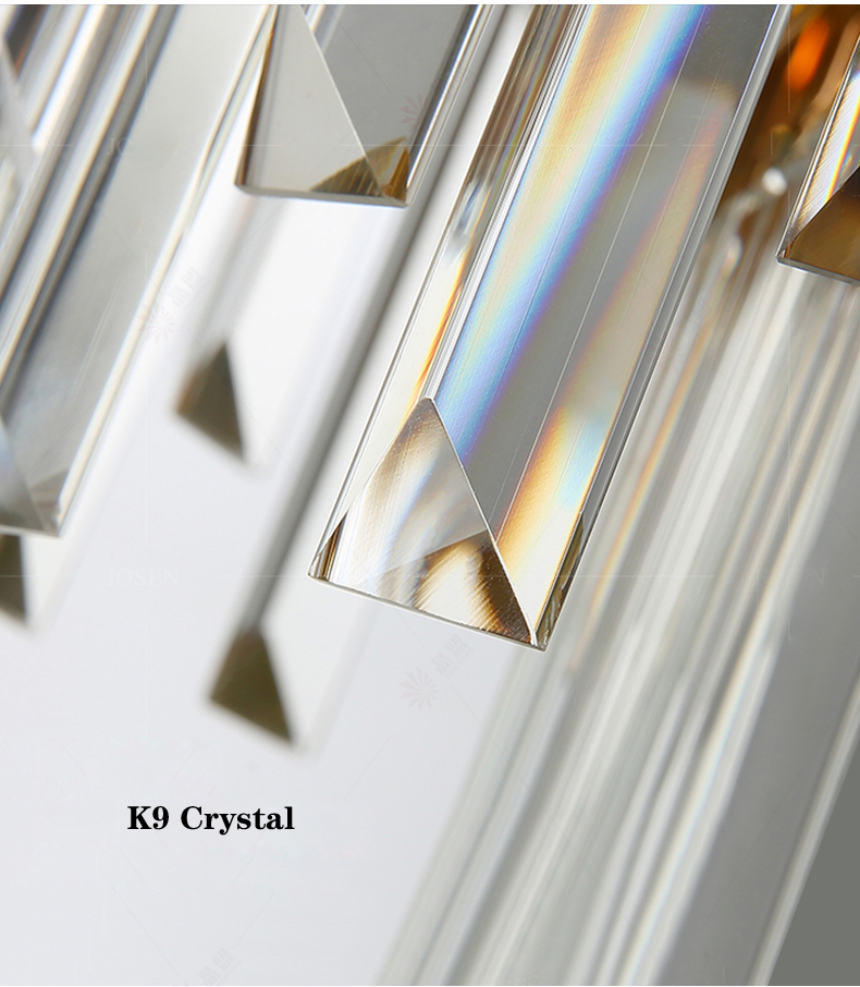 Modern Crystal Chandelier LED Light American K9 Crystal Chandeliers Lights Fixture Hotel Big Project Stairway Pendant Lamp Home Indoor Lighting