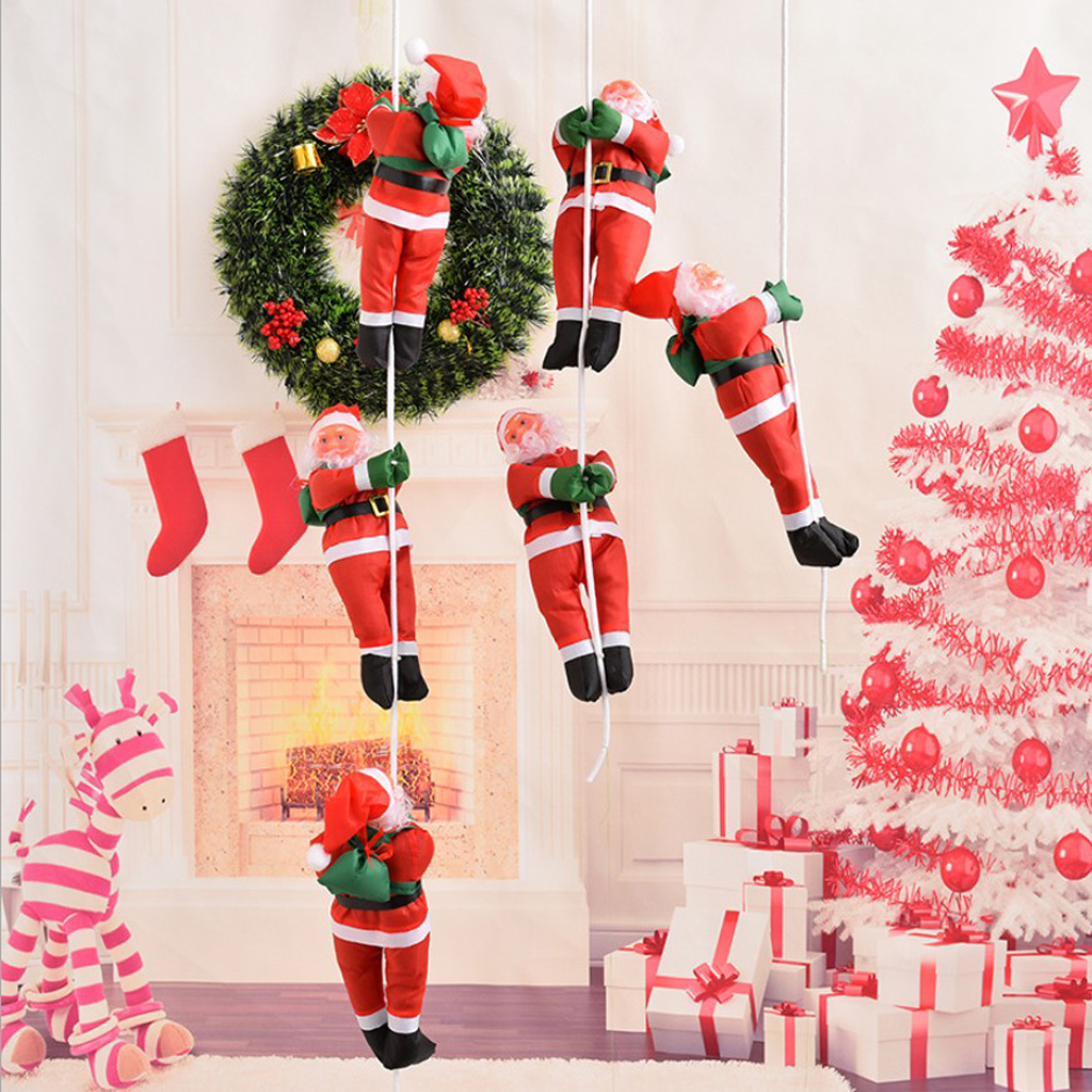 Santa Claus Doll Climbing On Rope Christmas Tree Hanging Decor Craft Xmas Tree Indoor Outdoor Ornament 
Santa Claus Doll Climbing On Rope Christmas Tree Hanging Decor Craft Xmas Tree Indoor Outdoor Ornament