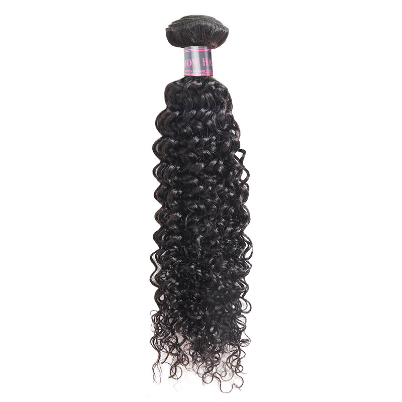 Ishow Peruvian Deep Curly Water Body Straight Human Hair Bundles 4pcs Human Hair Extensions Wholesale Malaysian Virgin Curly Hair Weaves
