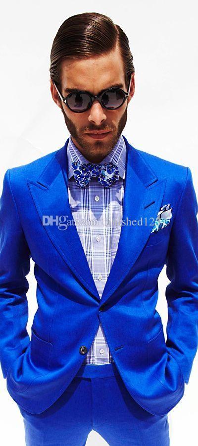 Newest Two Buttons Royal Blue Wedding Groom Tuxedos Peak Lapel Groomsmen Mens Dinner Blazer Suits (Jacket+Pants+Tie) NO:1846, Same as image
Newest Two Buttons Royal Blue Wedding Groom Tuxedos Peak Lapel Groomsmen Mens Dinner Blazer Suits (Jacket+Pants+Tie) NO:1846, Same as image