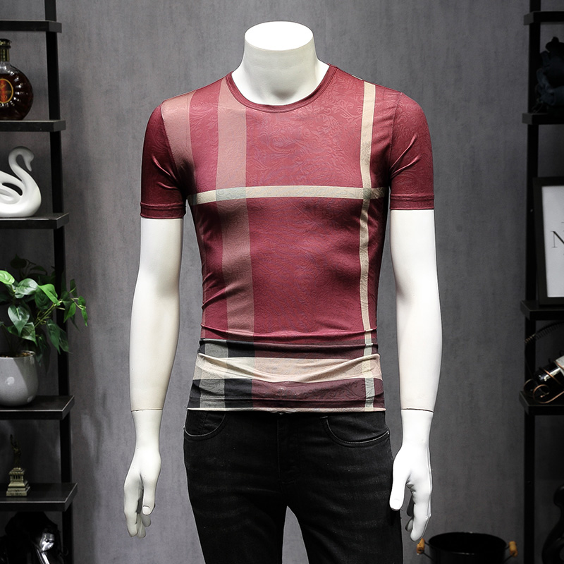 2019 new summer Korean version of the trend of self-cultivation ice silk short-sleeved plaid t-shirt male large size half-sleeved shirt T, White;black
2019 new summer Korean version of the trend of self-cultivation ice silk short-sleeved plaid t-shirt male large size half-sleeved shirt T, White;black