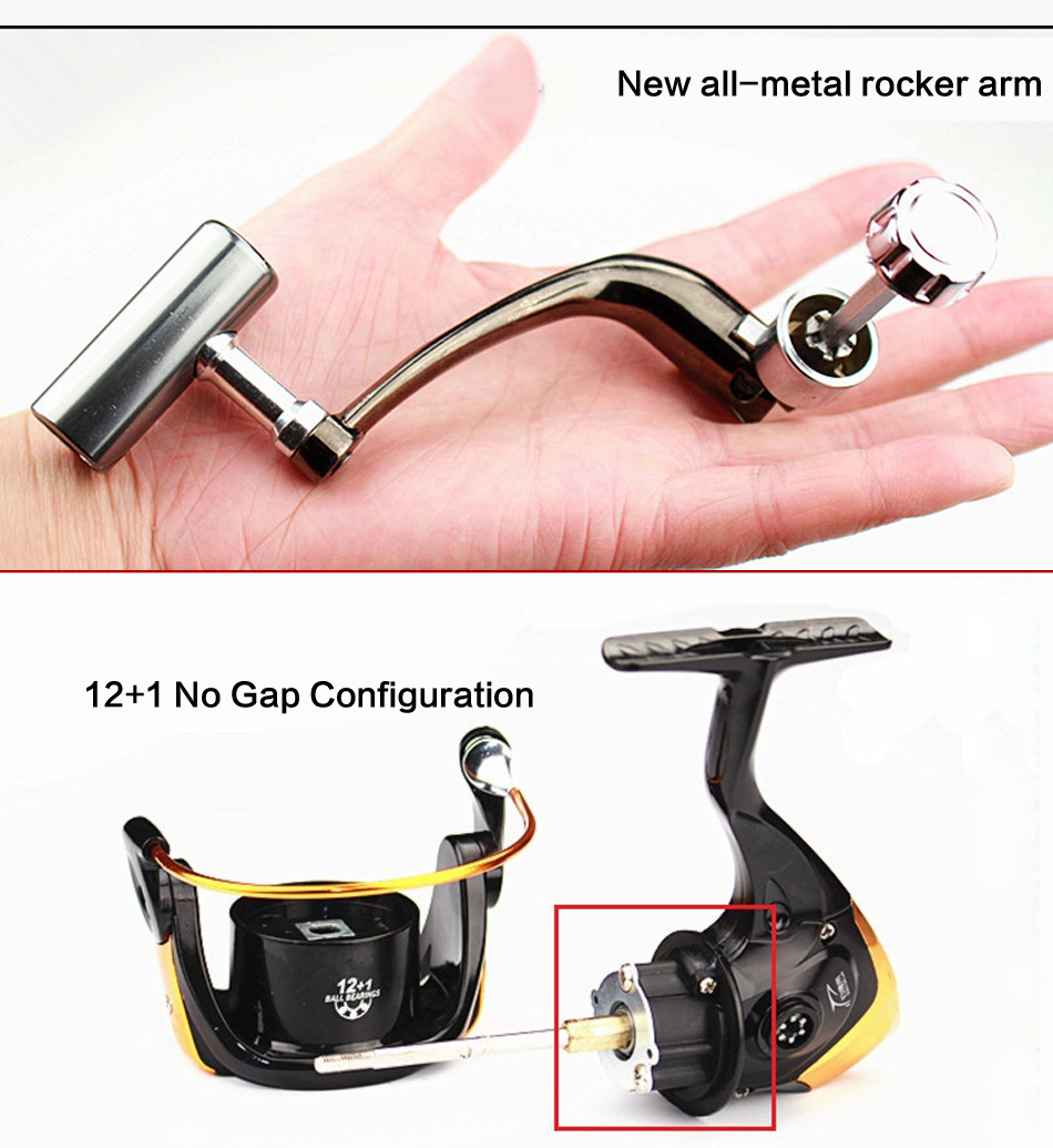 Metal Spinning ReelGapless 121BB 521 Carp Fishing Reel Fly Wheel Sea Rod Reel Fishing Tackle Pesca Fishing Accessories