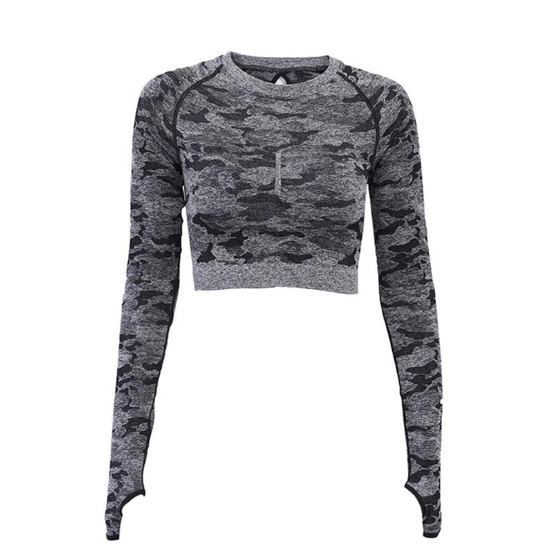 Sports Top Running Yoga Top Women Clothing Camouflage Sexy Nylon Gradient Fitness Slim-Type Stretch Workout Sportwear Soft, Black
Sports Top Running Yoga Top Women Clothing Camouflage Sexy Nylon Gradient Fitness Slim-Type Stretch Workout Sportwear Soft, Black