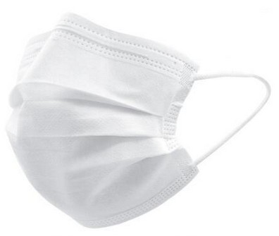 White Disposable Masks Non Woven Anti-dust 3 Layers Breathable Facial Protective Cover Masks Earloops Face Mouth Household Protective Pr