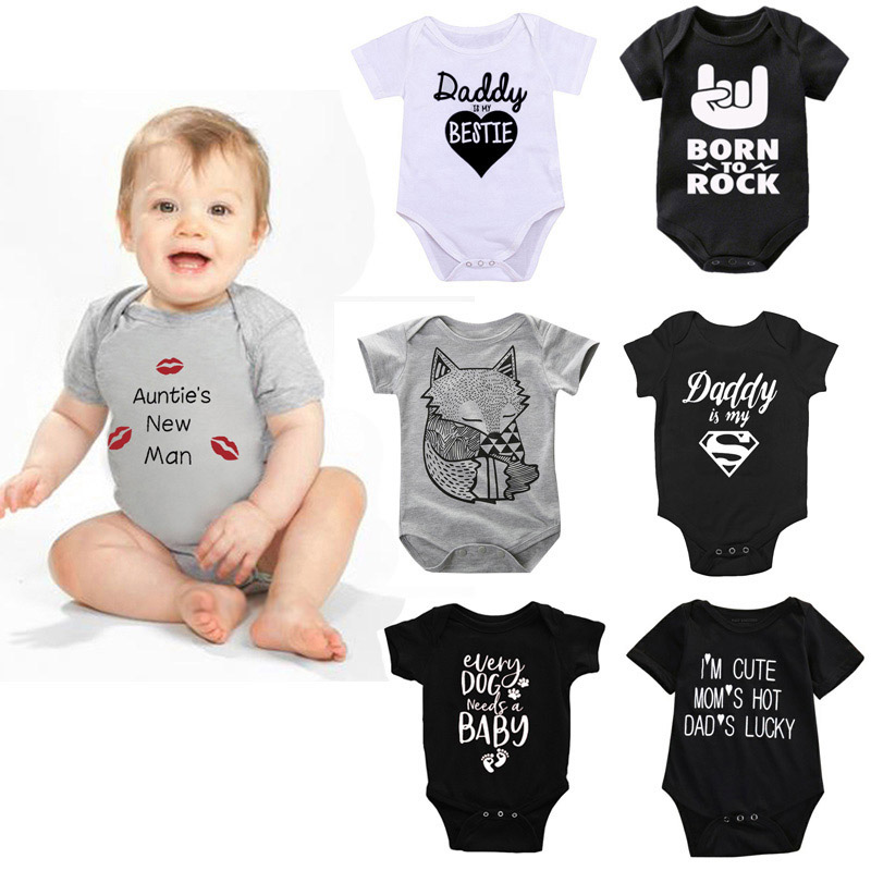Newborn Baby Rompers 172 Style Infant Short Sleeve Letter Romper Kids Casual Clothing Boys Jumpsuits Vêtement Bébé Toddler Outfits 060403, Remark or mixed color
Newborn Baby Rompers 172 Style Infant Short Sleeve Letter Romper Kids Casual Clothing Boys Jumpsuits Vêtement Bébé Toddler Outfits 060403, Remark or mixed color