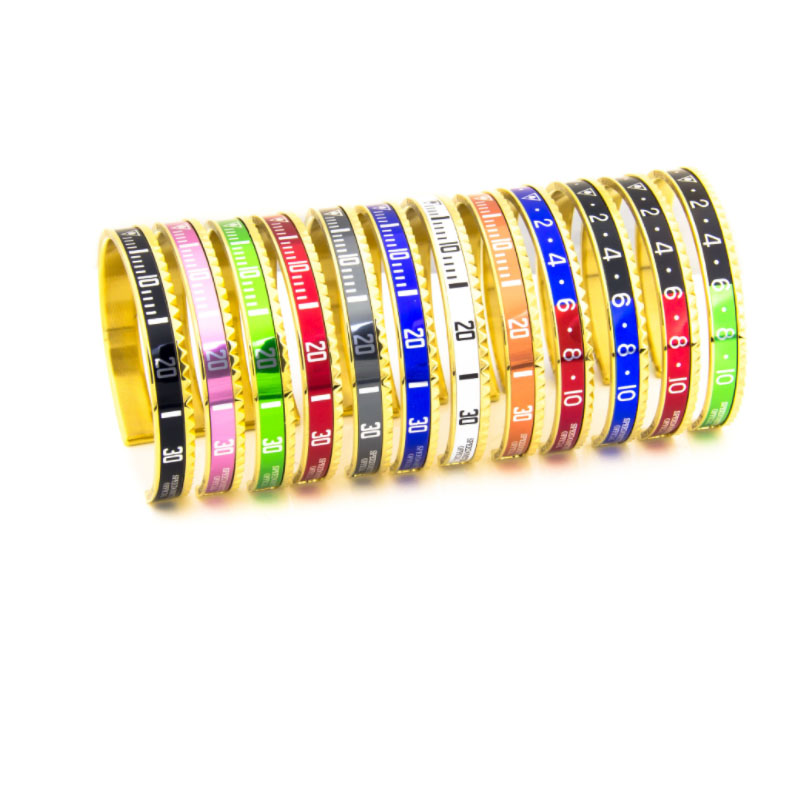 Wholesale- Stainless Steel Fashion Speedometer Bracaletes Pulseras Vintage gold Plated love Bangle Bracelet for Men Cuff Bracelet wholesale