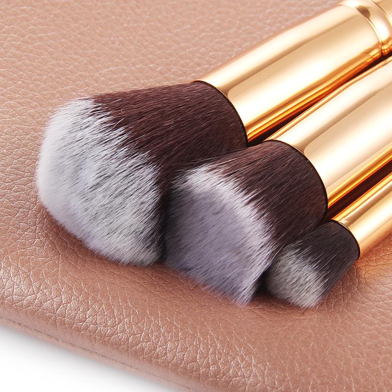 Makeup Brushes Set Pincel Maquiagem Powder Eye Kabuki Brush Complete Kit Cosmetics Beauty Tools with Leather Case