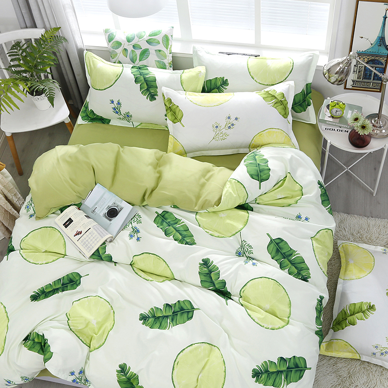 3/4pcs Quality Fresh Green Leaf Printing Textile Bedding Set Include Duvet Cover&Sheets&Pillowcases Comfortable Home Bed Set, As pic
3/4pcs Quality Fresh Green Leaf Printing Textile Bedding Set Include Duvet Cover&Sheets&Pillowcases Comfortable Home Bed Set, As pic