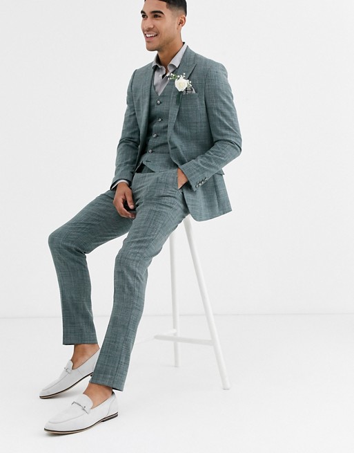 New Fashion Groomsman Wedding Tuxedos One Button 3 Pieces Mens Suit Formal Prom Party Wear Blazer(Jacket+Vest+Pants)
