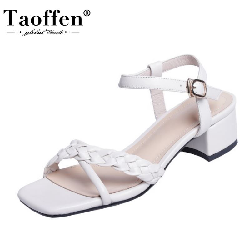 Taoffen New Fashion Shoes Sandals Open Toe Square Heel Ankle Strap Thick Heel High Quality Shoes Solid Color Female Size 34-39, Beige
Taoffen New Fashion Shoes Sandals Open Toe Square Heel Ankle Strap Thick Heel High Quality Shoes Solid Color Female Size 34-39, Beige