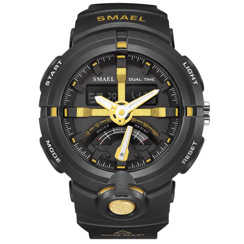 Smael Brand Watch Men Fashion Casual Electronics Wristwatches Hot Clock Digital Display Outdoor Sports Watches 1637, Slivery;brown
Smael Brand Watch Men Fashion Casual Electronics Wristwatches Hot Clock Digital Display Outdoor Sports Watches 1637, Slivery;brown