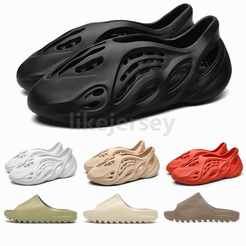 2020 Kanye West Slides Mens Women Slippers Foam Runner Clog Sandals Bone Desert Sand Resin slip-on platform 36-45, Black
2020 Kanye West Slides Mens Women Slippers Foam Runner Clog Sandals Bone Desert Sand Resin slip-on platform 36-45, Black