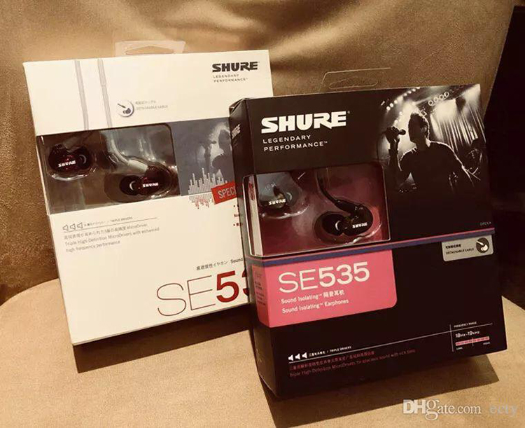 new se535 triple driver sound isolating inear earphone earbuds headphones, Black
new se535 triple driver sound isolating inear earphone earbuds headphones, Black
