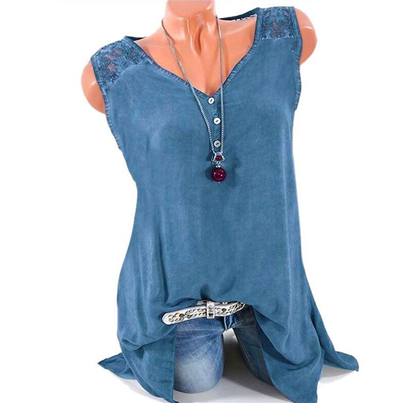 Spot 2021 European spring and summer fashion casual street hooded V-neck sleeveless lace vest support mixed batch