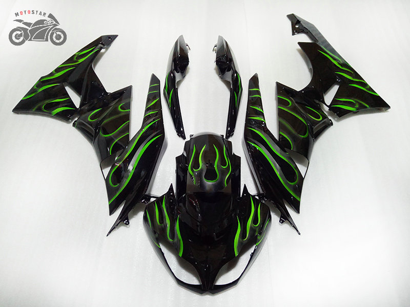 Customize motorcycle fairing kits for Kawasaki Ninja ZX-6R 2009 2010 2011 2012 green flames Chinese fairings bodywork ZX-6R ZX636 09-12, Same as the picture
Customize motorcycle fairing kits for Kawasaki Ninja ZX-6R 2009 2010 2011 2012 green flames Chinese fairings bodywork ZX-6R ZX636 09-12, Same as the picture