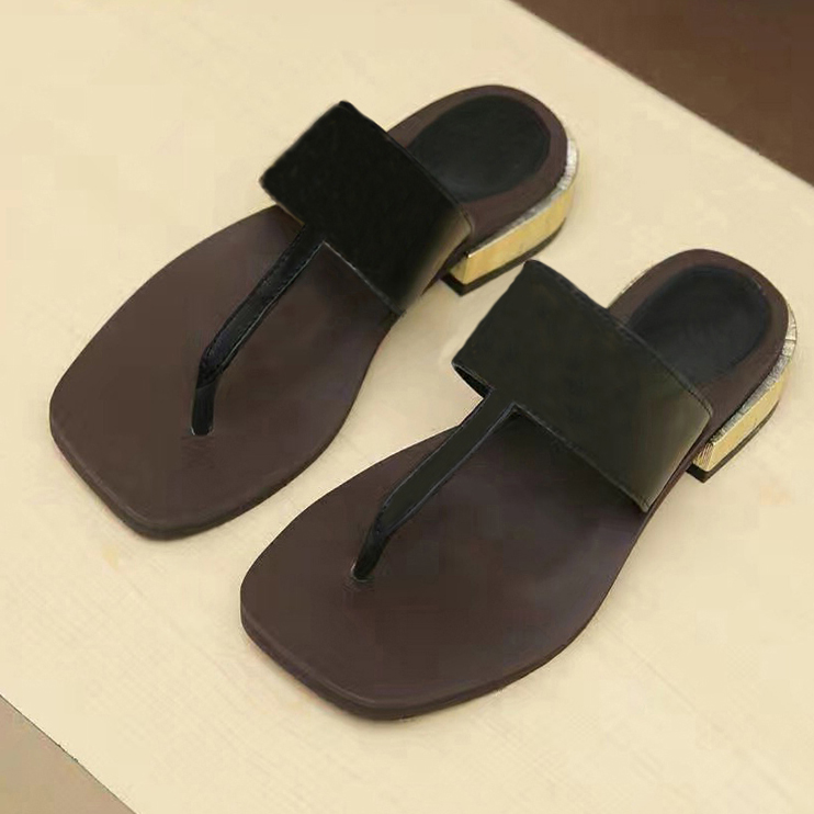 Shoes Women Casual Slipper 100% Real Leather Flip Flops Sandals Summer Slides Slippers Metal Chain Slippers SZ 5 - 11, Black
Shoes Women Casual Slipper 100% Real Leather Flip Flops Sandals Summer Slides Slippers Metal Chain Slippers SZ 5 - 11, Black