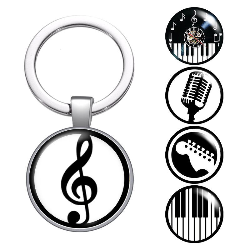 Music Note Musical Instruments Glass Cabochon Keychain Bag Car Key Chain Ring Holder Charms Silver Keychains For Men Women Gifts
Music Note Musical Instruments Glass Cabochon Keychain Bag Car Key Chain Ring Holder Charms Silver Keychains For Men Women Gifts
