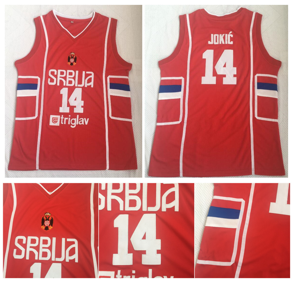 14 Nikola Jokic Red Team Serbia Srbija Nikola 15 Jokic College Basketball Jersey, Black
14 Nikola Jokic Red Team Serbia Srbija Nikola 15 Jokic College Basketball Jersey, Black