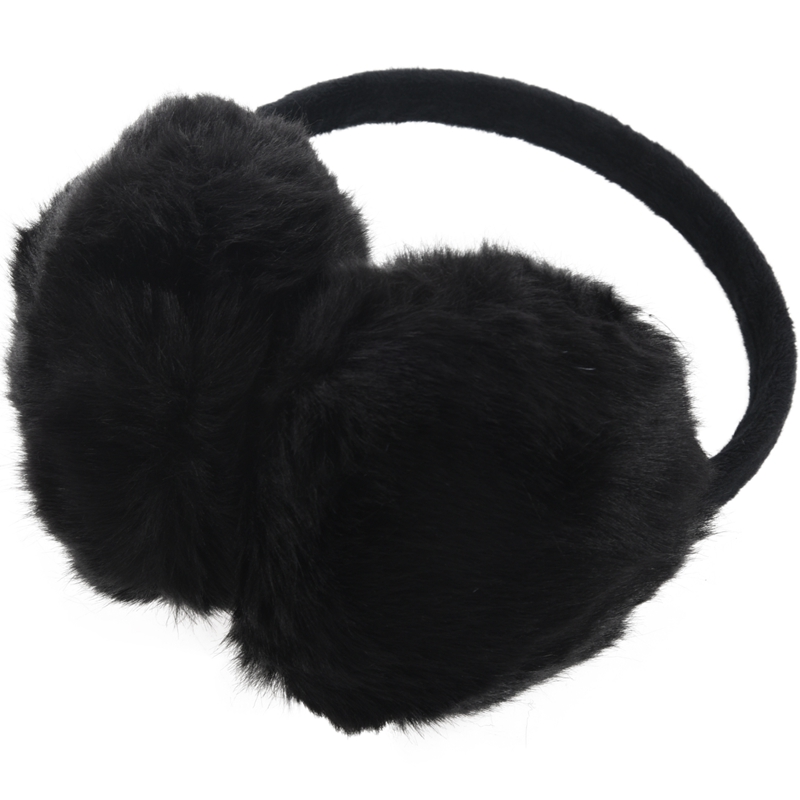 Lady Woman Headband Black Faux Fur Winter Ear Cover Earmuffs 
Lady Woman Headband Black Faux Fur Winter Ear Cover Earmuffs
