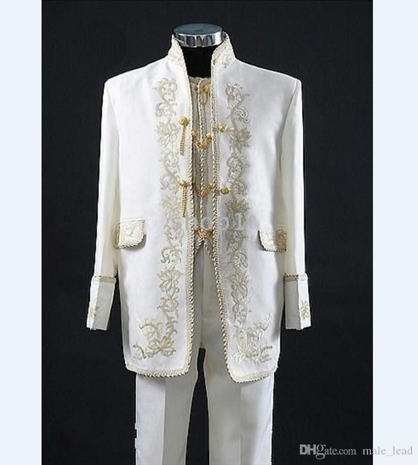 Embroidery Groom Tuxedos Mandarin Lapel Groomsmen Mens Wedding Dress Man Jacket Blazer Prom Dinner 3 Piece Suit(Jacket+Pants+Tie+Vest) A18, Same as image
Embroidery Groom Tuxedos Mandarin Lapel Groomsmen Mens Wedding Dress Man Jacket Blazer Prom Dinner 3 Piece Suit(Jacket+Pants+Tie+Vest) A18, Same as image