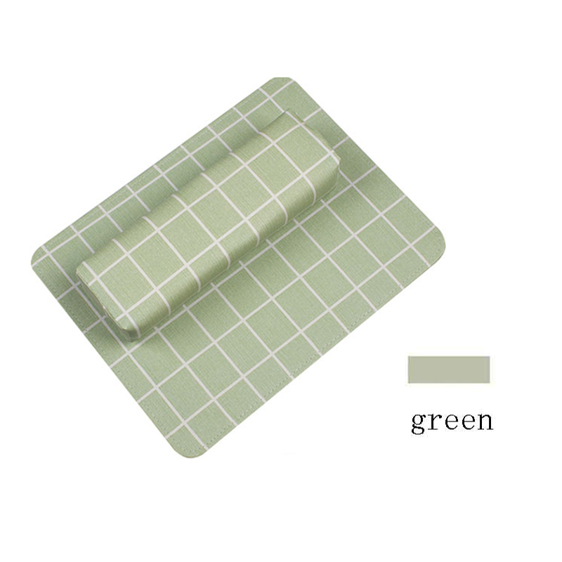 5 Color Professional Nail Pillow Cushion Holder grid Design Soft PU Leather Hand Arm Rest Set Nail Art Salon Manicure Tool