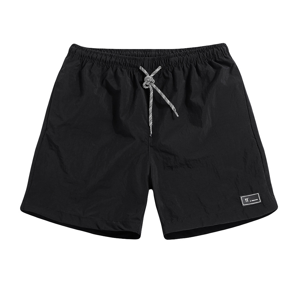 Januarysnow Short Men's Summer Plus Size Thin Fast-drying Beach Trousers Casual Sports Short Pants Men Loose Lightweight Shorts Gym