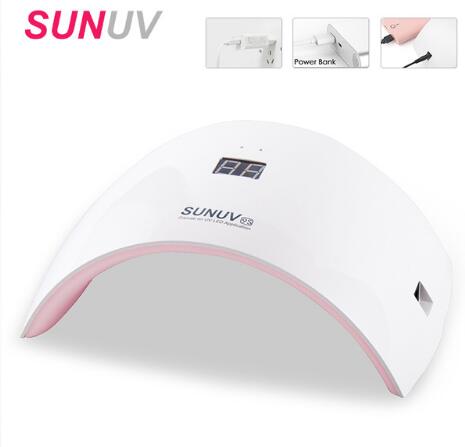 SUNUV SUN9s Nail Lamp 24W UV LED Light Nail Dryer with USB Charging Cable Professional Manicure Lamp For Finger and Toenails