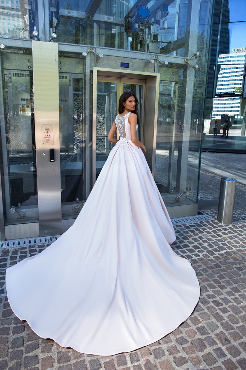 aline bridal dresses jewel sleeveless sequins beaded crystal court train wedding dress custom made vestidos de novia