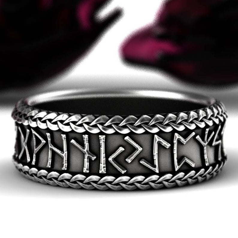 Vintage 925 Sterling Silver Ring Viking Rune Celtic Knot Ring Men And Women Wedding Ring Anniversary Jewelry Gift Size 5-12
Vintage 925 Sterling Silver Ring Viking Rune Celtic Knot Ring Men And Women Wedding Ring Anniversary Jewelry Gift Size 5-12
