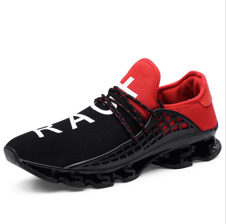 With Box 2019 Spring Autumn Men Womens Sneakers Mesh Breathable Outdoor Leisure Shock Absorbing Blade Large Size Running Shoes, Black
With Box 2019 Spring Autumn Men Womens Sneakers Mesh Breathable Outdoor Leisure Shock Absorbing Blade Large Size Running Shoes, Black
