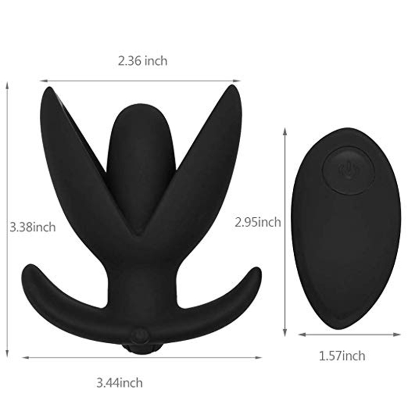 Remote Control Anal Vibrators Silicone Anal Expander 10 Speeds Vibrating Anal Plug Butt Plug Masturbator Sex Toys For Men Woman Y191219