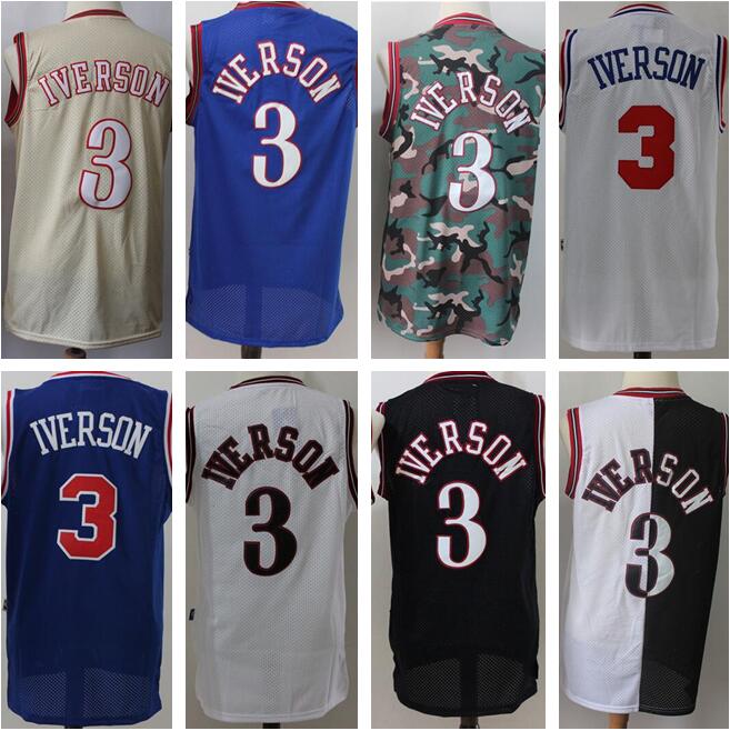 #3 Hot Sale The Answer Basketball Jerseys Black White Blue Mens Best Quality Stitched, Colour 6
#3 Hot Sale The Answer Basketball Jerseys Black White Blue Mens Best Quality Stitched, Colour 6