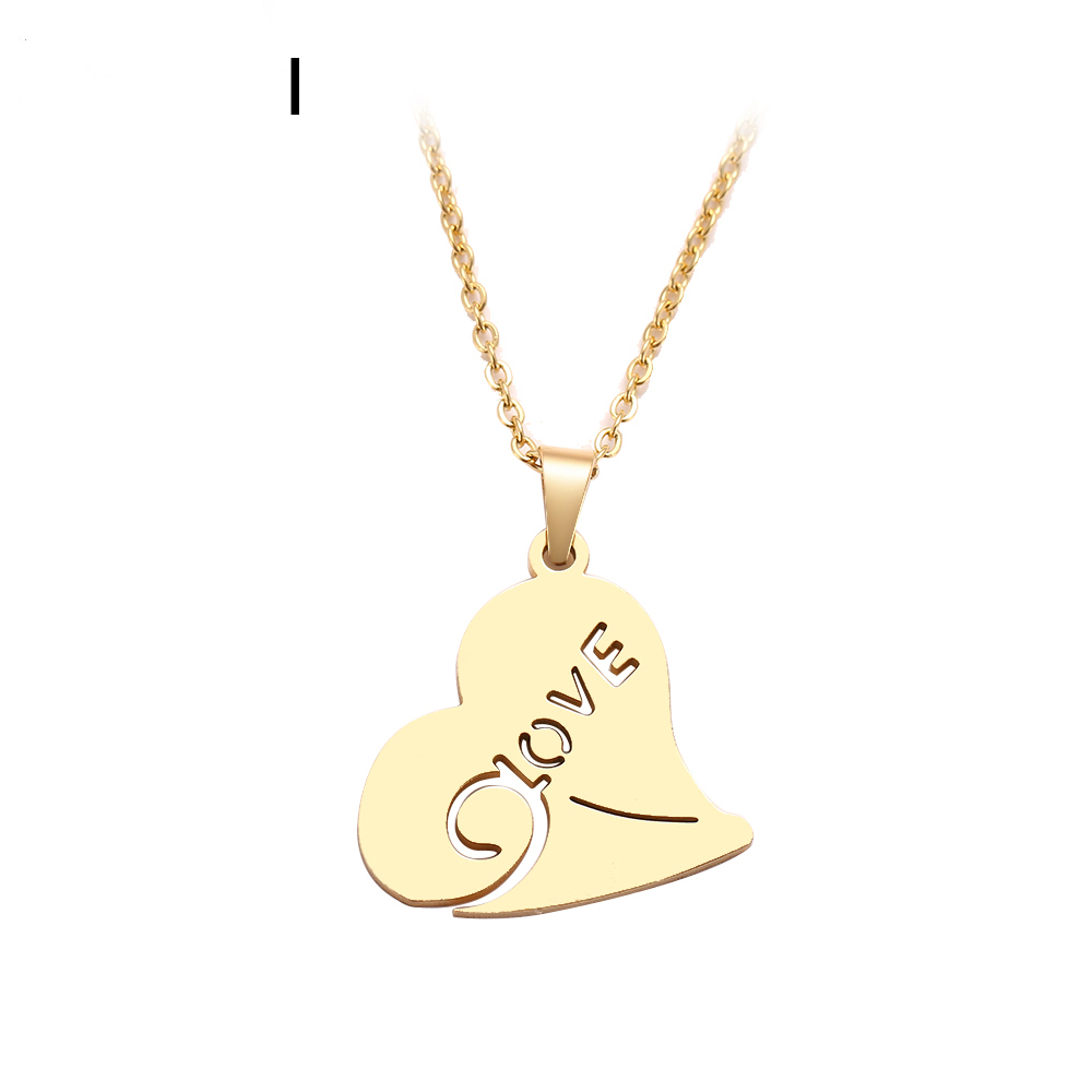 Jewelry Stainless Steel Necklace For Women Man Classic Love Heart Gold And Silver Color Pendant Necklace Engagement Jewelry Wedding Gift
Jewelry Stainless Steel Necklace For Women Man Classic Love Heart Gold And Silver Color Pendant Necklace Engagement Jewelry Wedding Gift